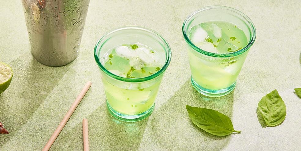 Basil smash - Cocktail vodka citron vert et basilic