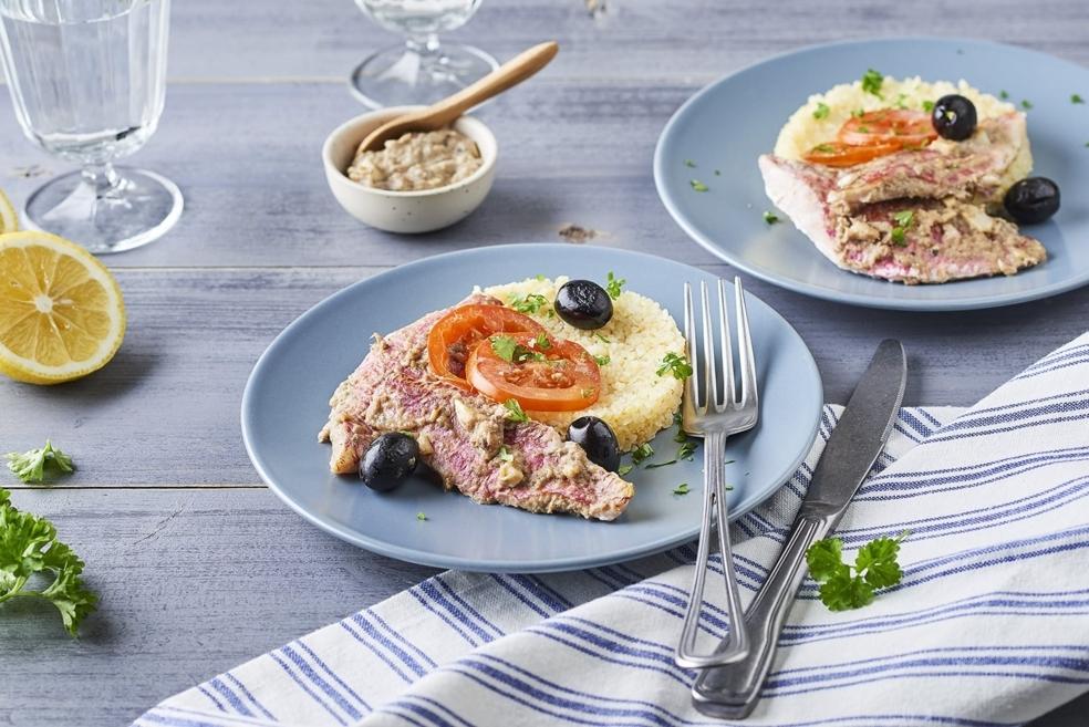 Filets de rougets à l’anchoïade