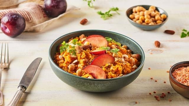 Dhal de lentilles à la prune
