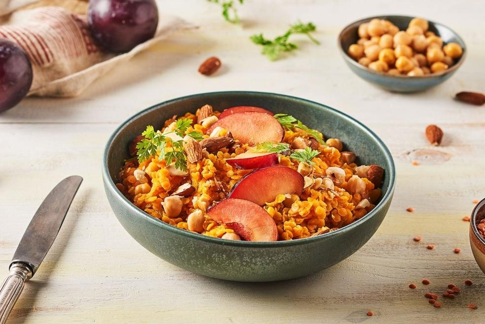 Dhal de lentilles à la prune