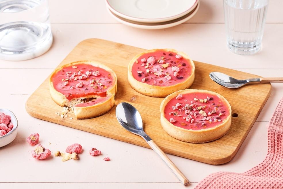Tartelettes aux pralines roses