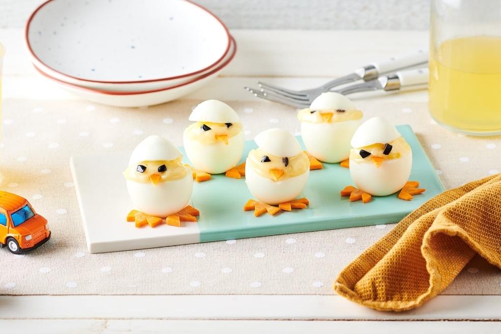 Œufs mimosa façon petits poussins