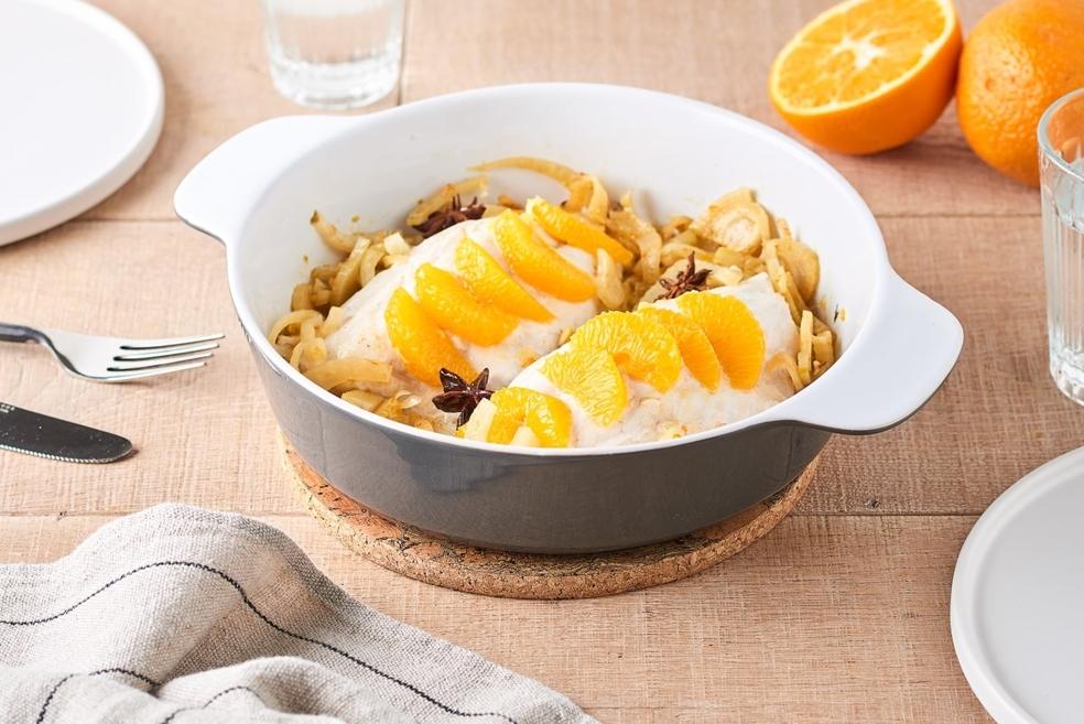 Daurade, fenouil et suprêmes d’oranges