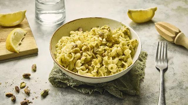 Pâtes aux pistaches et au citron