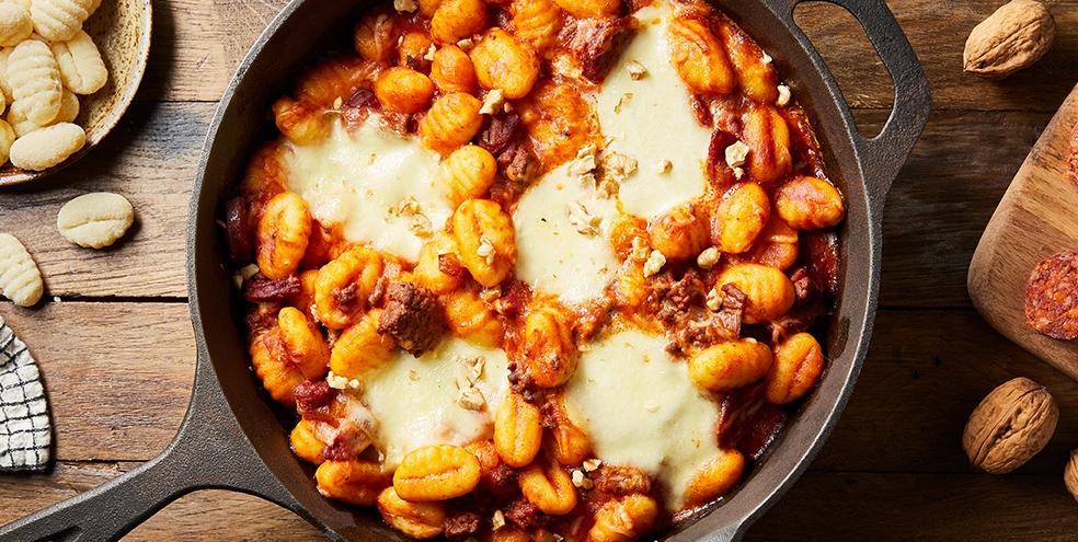 Gnocchi gratinés à la mozzarella
