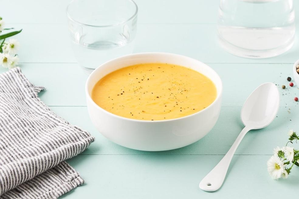 Velouté de panais, carottes et patate douce