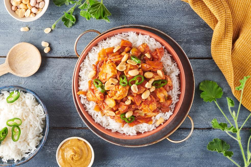 Émincés de poulet façon mafé