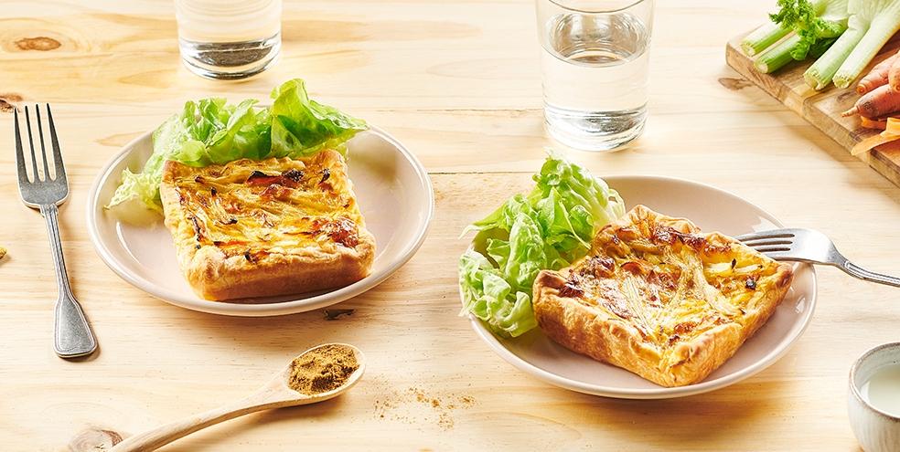 Tartelettes carotte et fenouil