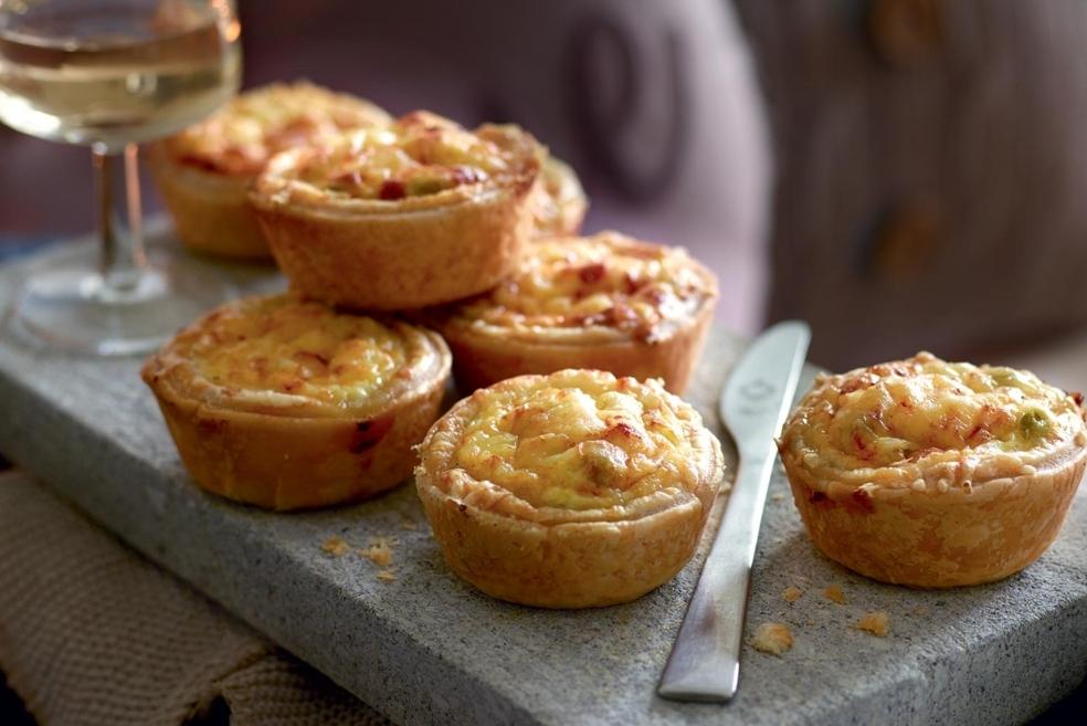 Mini quiches aux petits pois
