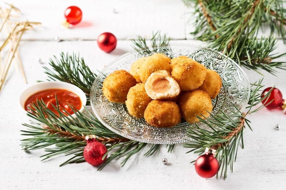 Croquettes de mozzarella et cœur de saucisses