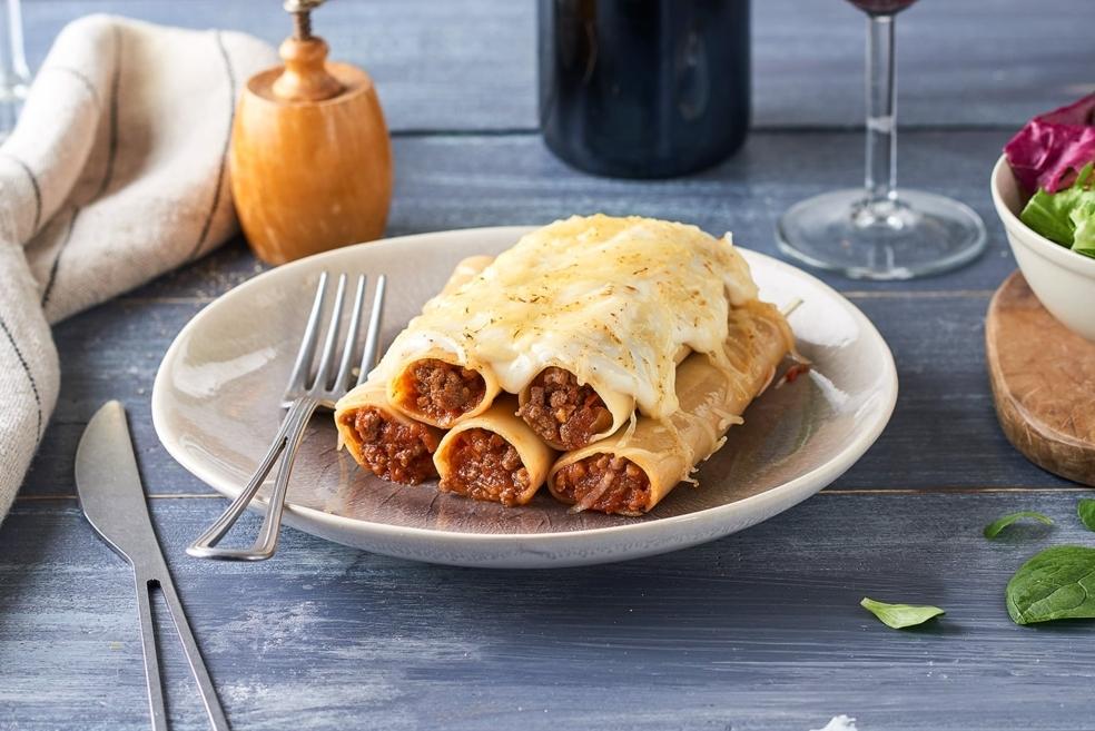 Cannelloni gratinés à la bolognaise