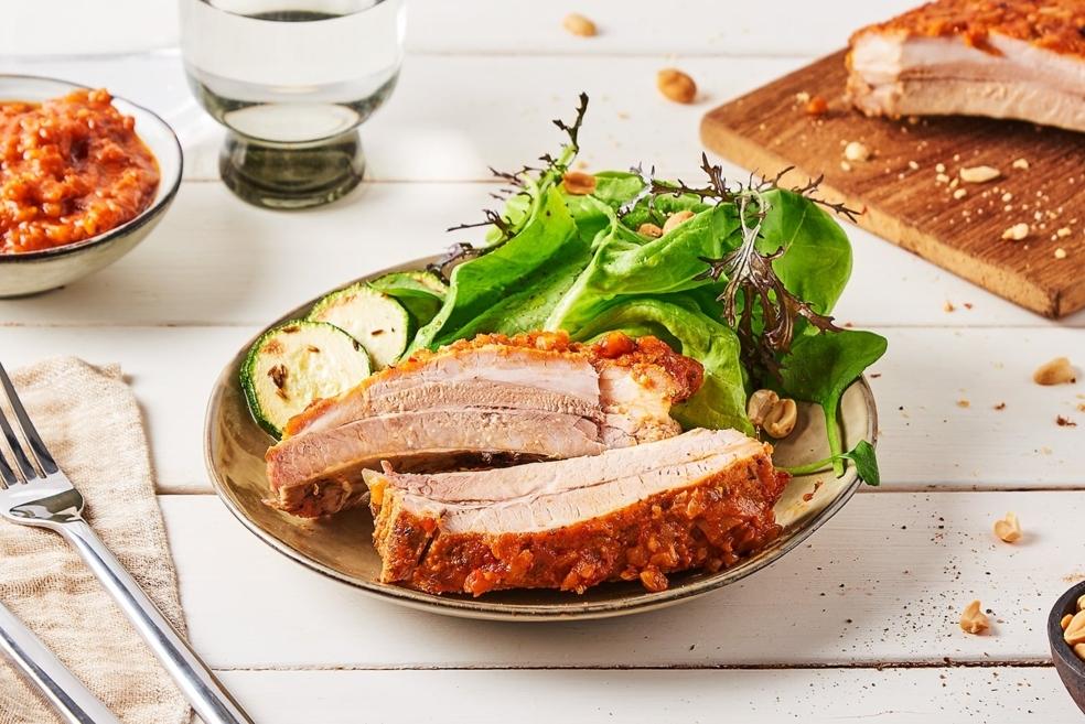 Ribs Cajun sauce aux cacahuètes