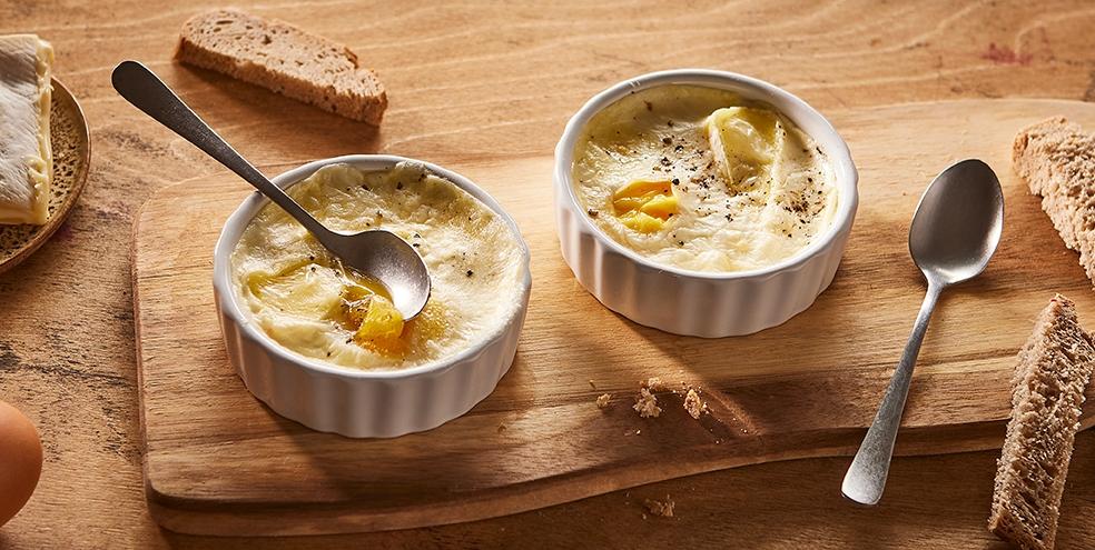 Œufs cocottes au reblochon