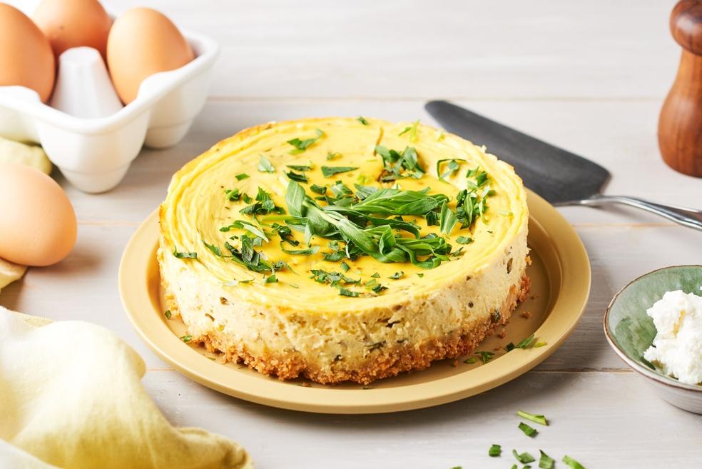 Cheesecake au chèvre frais et estragon