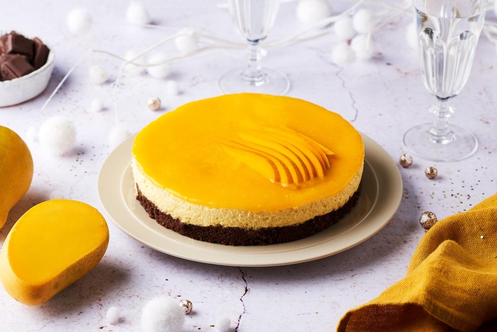 Bavarois chocolat et mangue