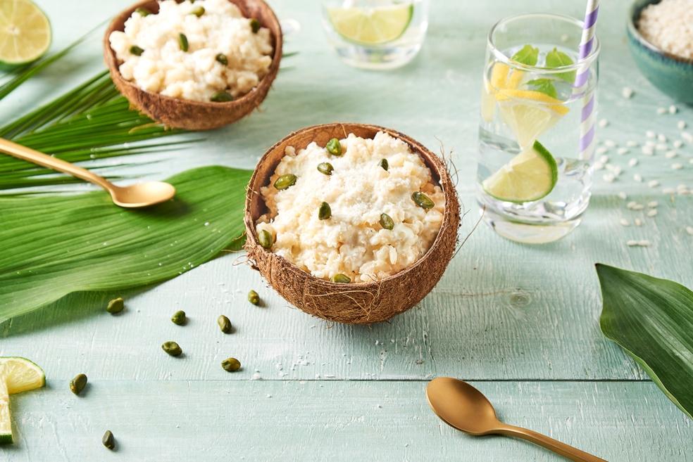 Riz au lait pistache et coco