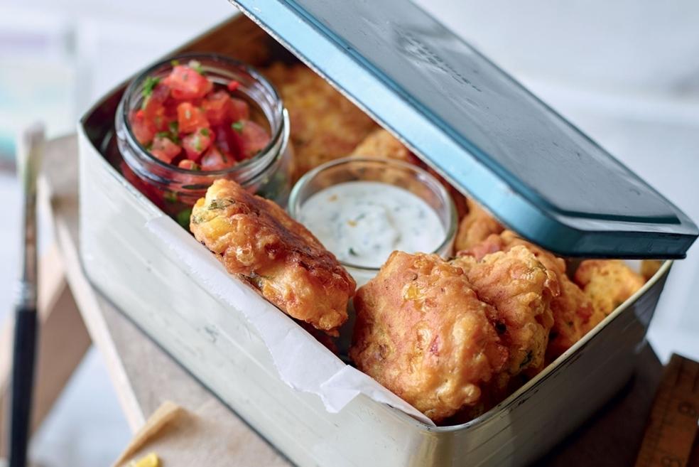 Galettes de maïs et salsa de tomates