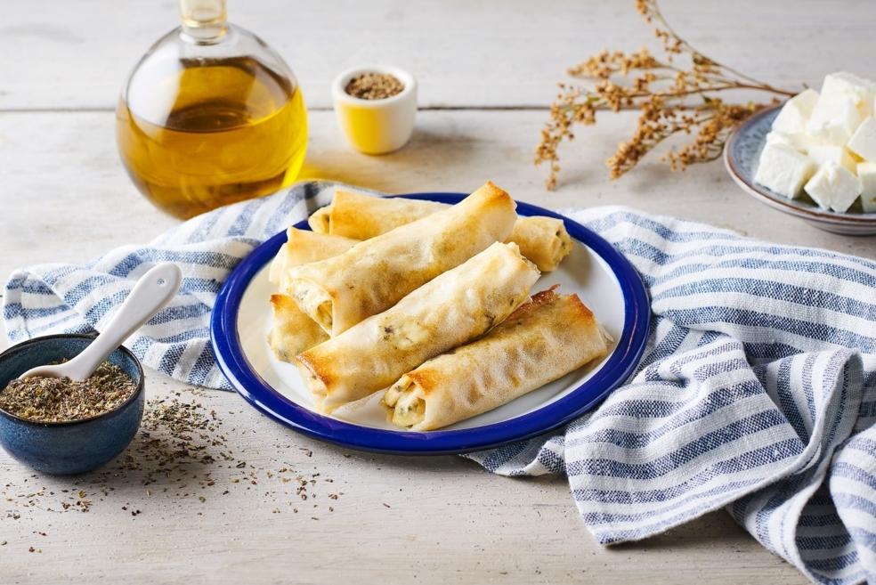 Rouleaux de fêta croustillants