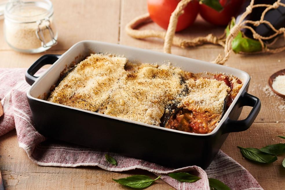 Parmigiana d'aubergines et tomates