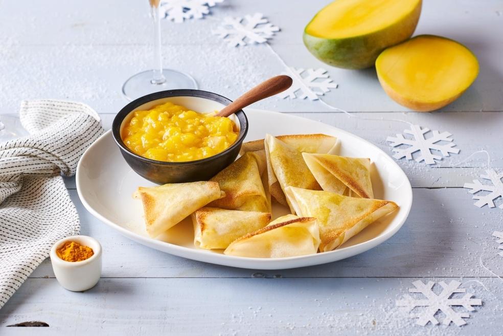 Samossas au poulet épicé