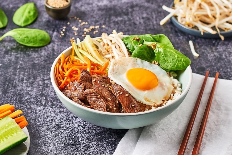 Bibimbap au bœuf