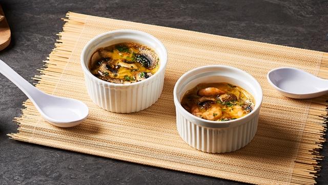 Flan japonais œufs-crevettes | Chawanmushi