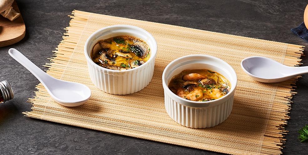 Flan japonais œufs-crevettes | Chawanmushi