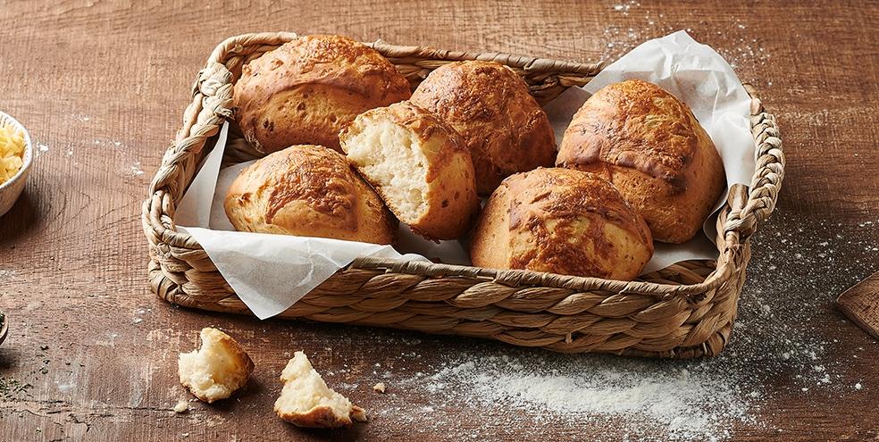 Petits pains moelleux au cheddar