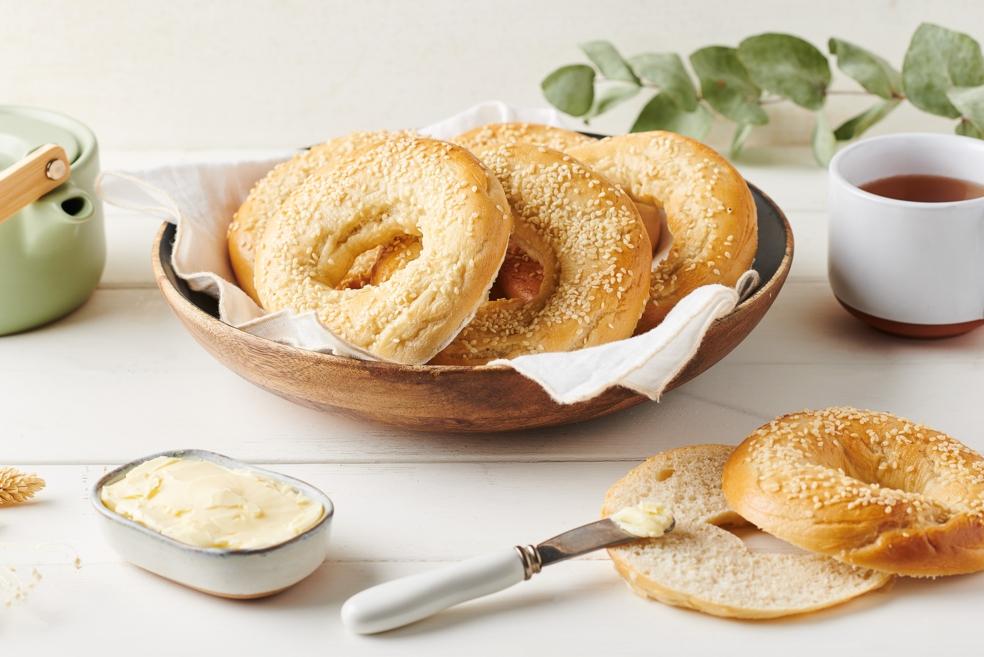 Pain à bagel maison