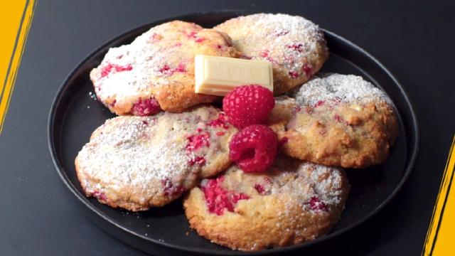 Cookies citron framboise chocolat blanc