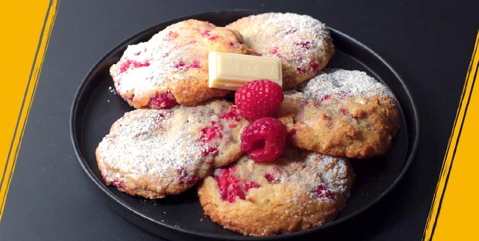 Cookies citron framboise chocolat blanc