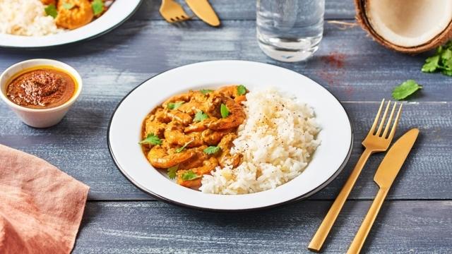 Crevettes à l’indienne