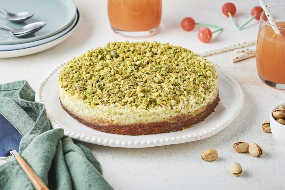 Gâteau nuage à la mousse de pistaches