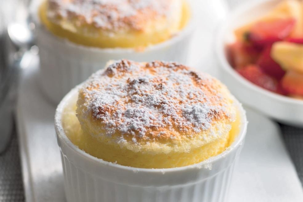 Soufflé à la vanille et aux fruits