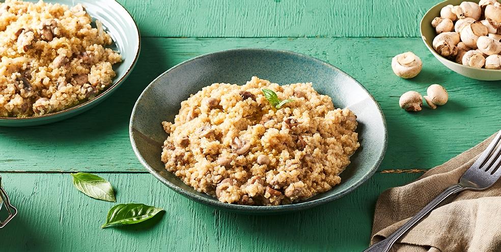 Risotto de quinoa aux champignons