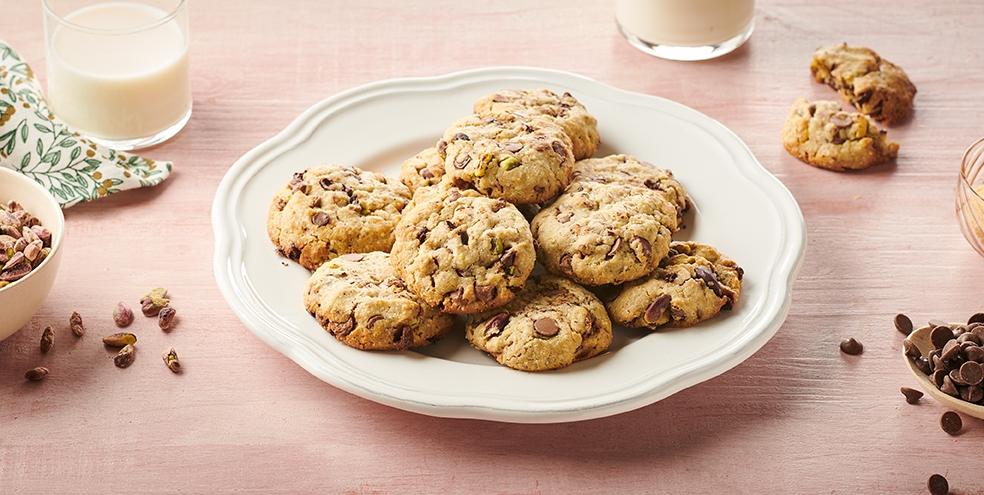 Cookies aux pistaches et au chocolat