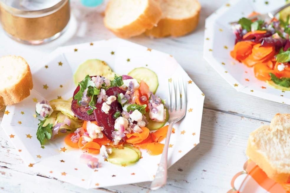 Légumes braisés et feta