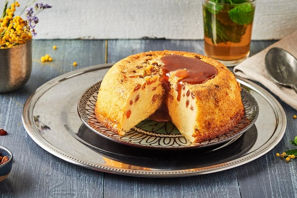 Gâteau de semoule aux raisins secs