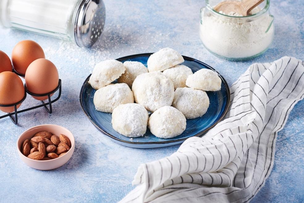 Sablés grecs aux amandes - Kourabiédès