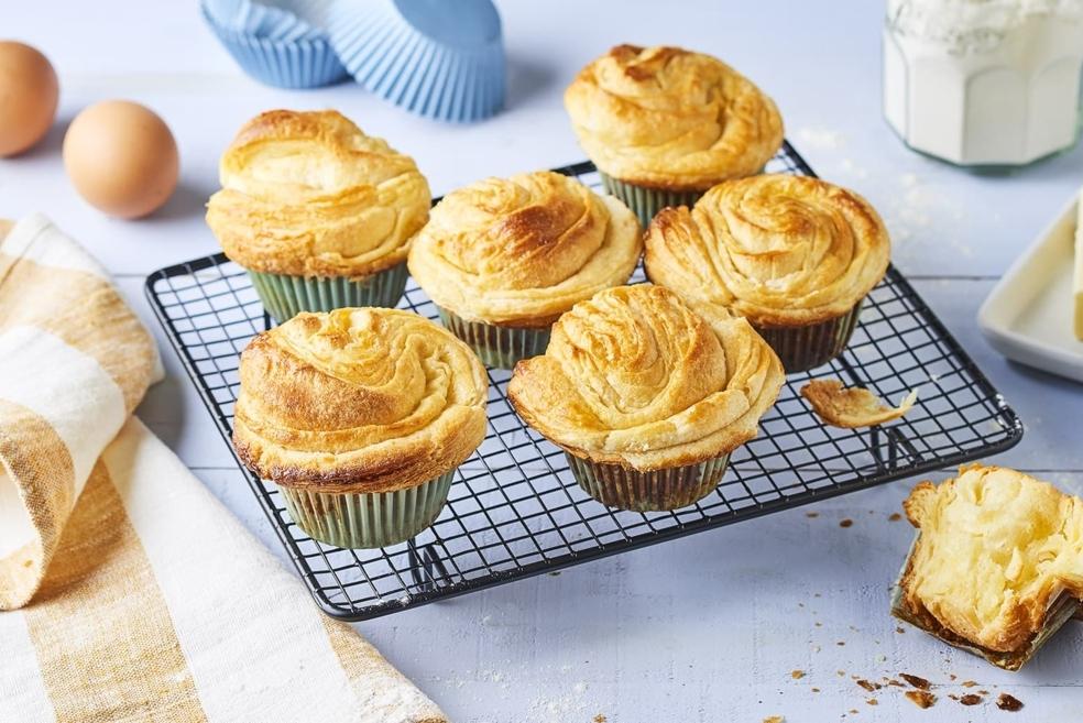Brioches feuilletées au sucre