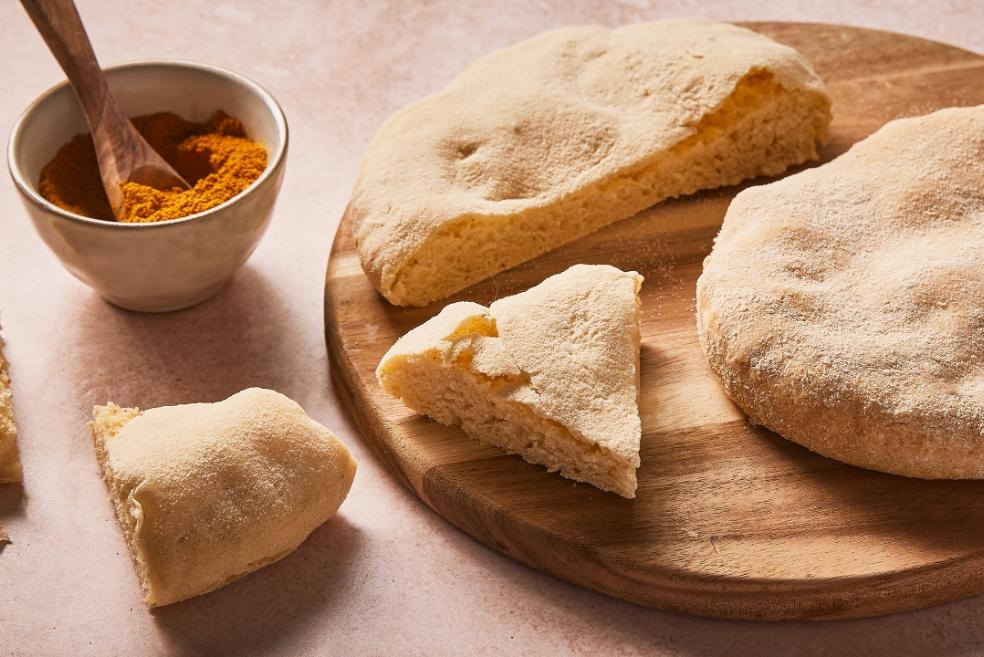 Pain batbout au cumin