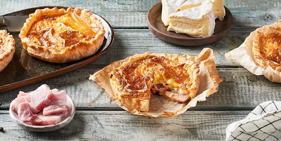 Tartelettes camembert et lardons