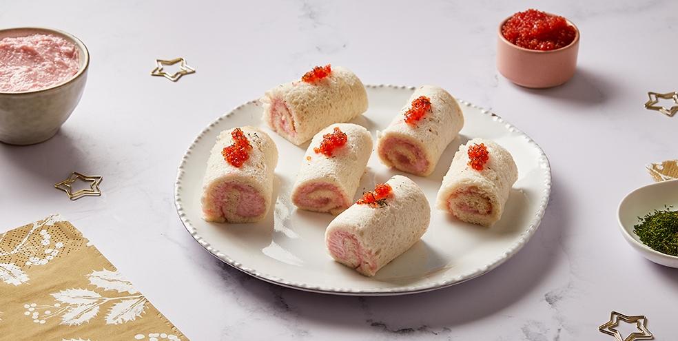 Mini bûches au tarama