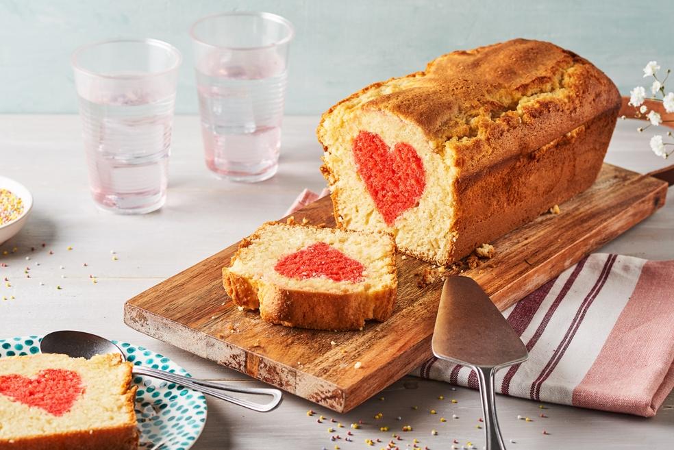 Cake cœur caché