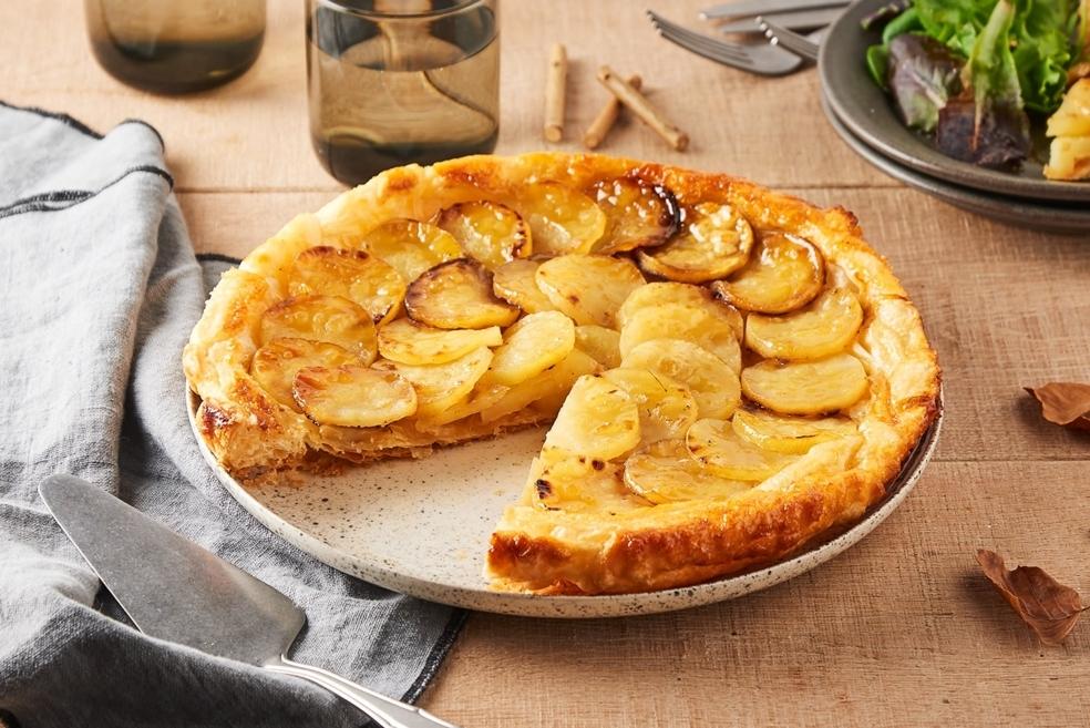 Tatin de panais et confit d’oignons