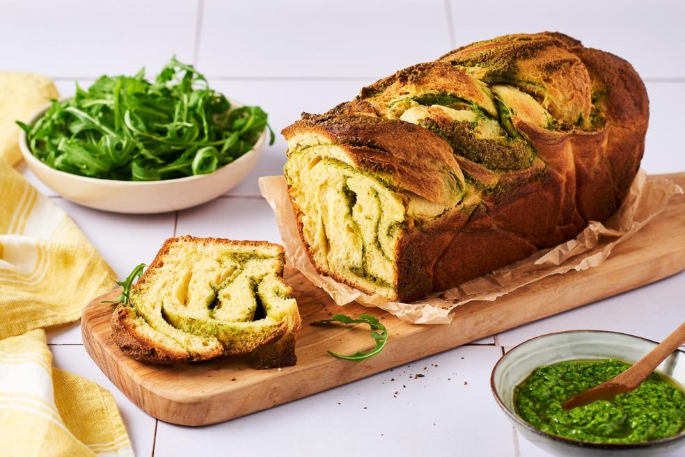 Babka au pesto de roquette