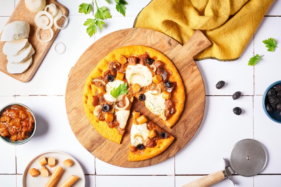 Pizza provençale vegan