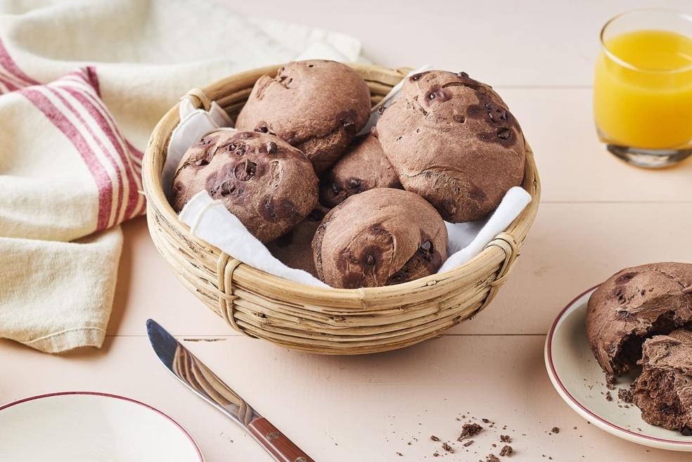 Pains sucrés chocolat et éclats de cacao