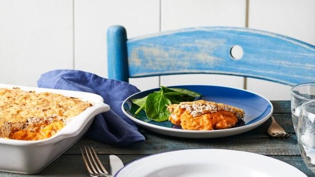 Parmentier de patates douces au thon