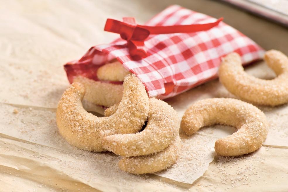 Croissants sablés à la cannelle
